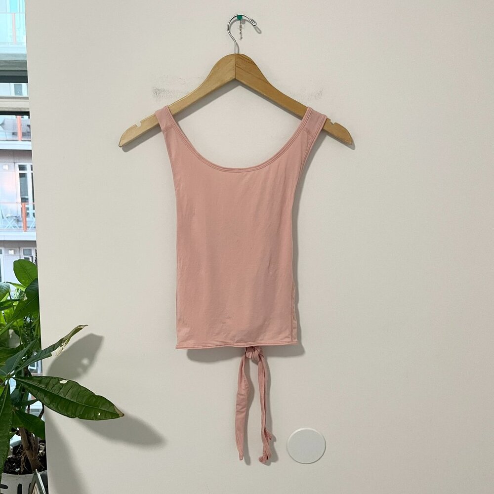 lululemon athletica Pink Tie-Front Tank Top